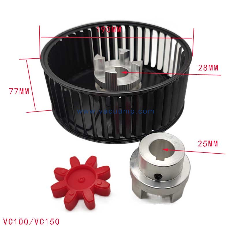 VC100 VC150 Cooling Fan Coupling Driven Repair parts Kit For Elmo Rietschle Vacuum Pump