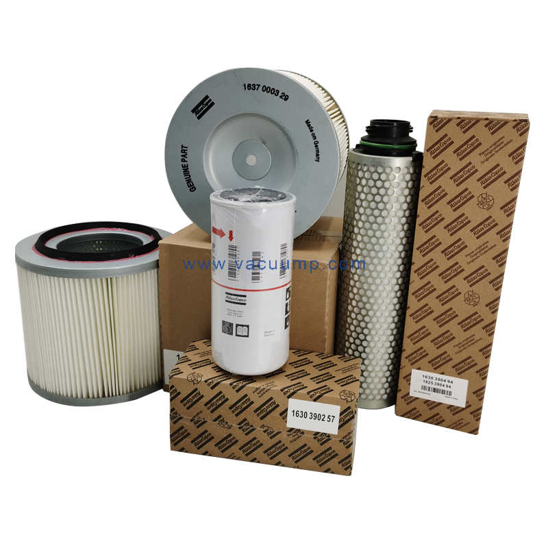 Atlas Copco GHS350-900VSD screw vacuum pump oil mist separator air filter oil filter