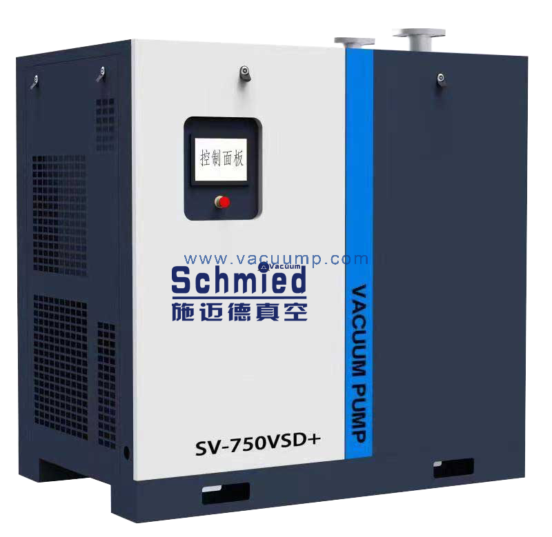 Oil screw vacuum pump photovoltaic lithium battery industry large flow dry vacuum pump