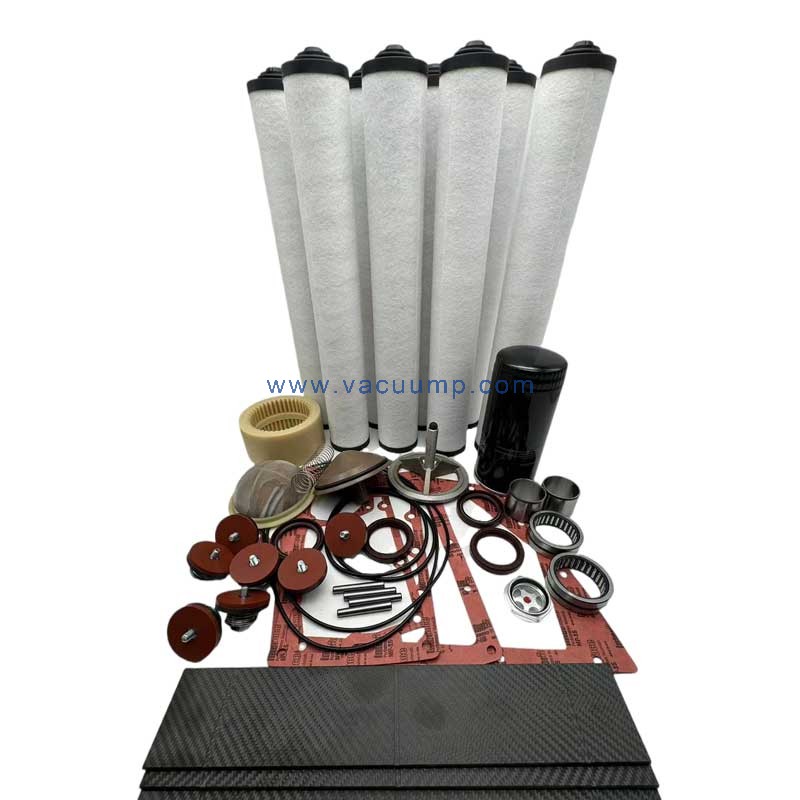 RA0400 RA0630 Overhaul Kit  With Carbon Fibre Vanes Seal Repair Parts For BUSCH Vacuum Pump